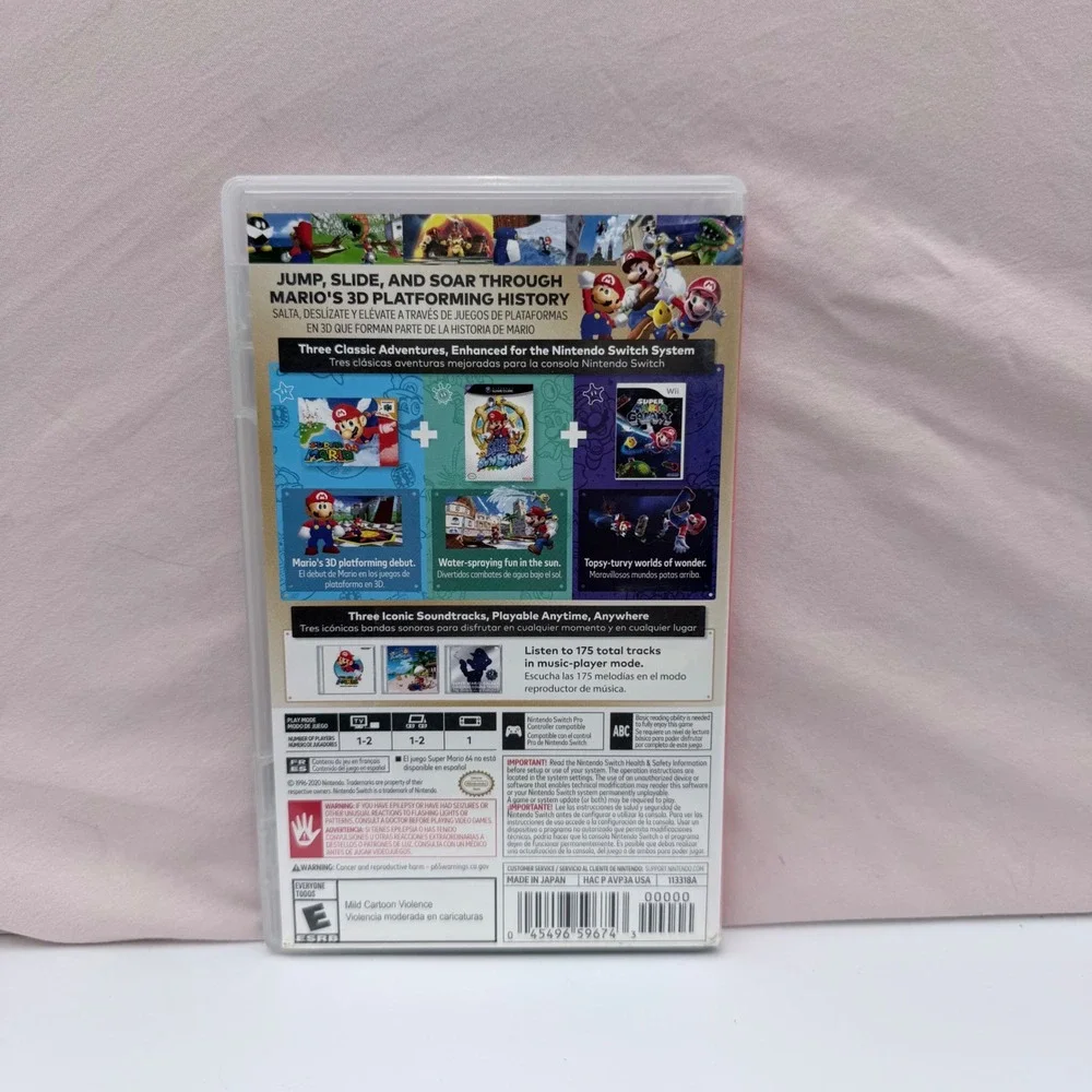 Nintendo Switch Mario Game Lot Super Mario 3D All-Stars & Sparks of Hope Bundle